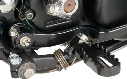 Footrest Bracket - Right Side - Heavy-Duty Quality - Forged + Black Coated - XT500 TT500