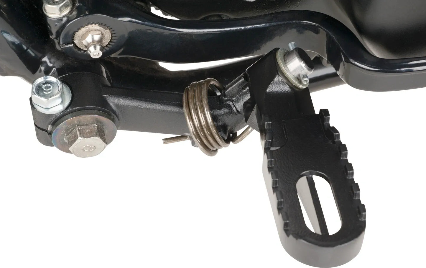 Footrest Bracket - Right Side - Heavy-Duty Quality - Forged + Black Coated - XT500 TT500