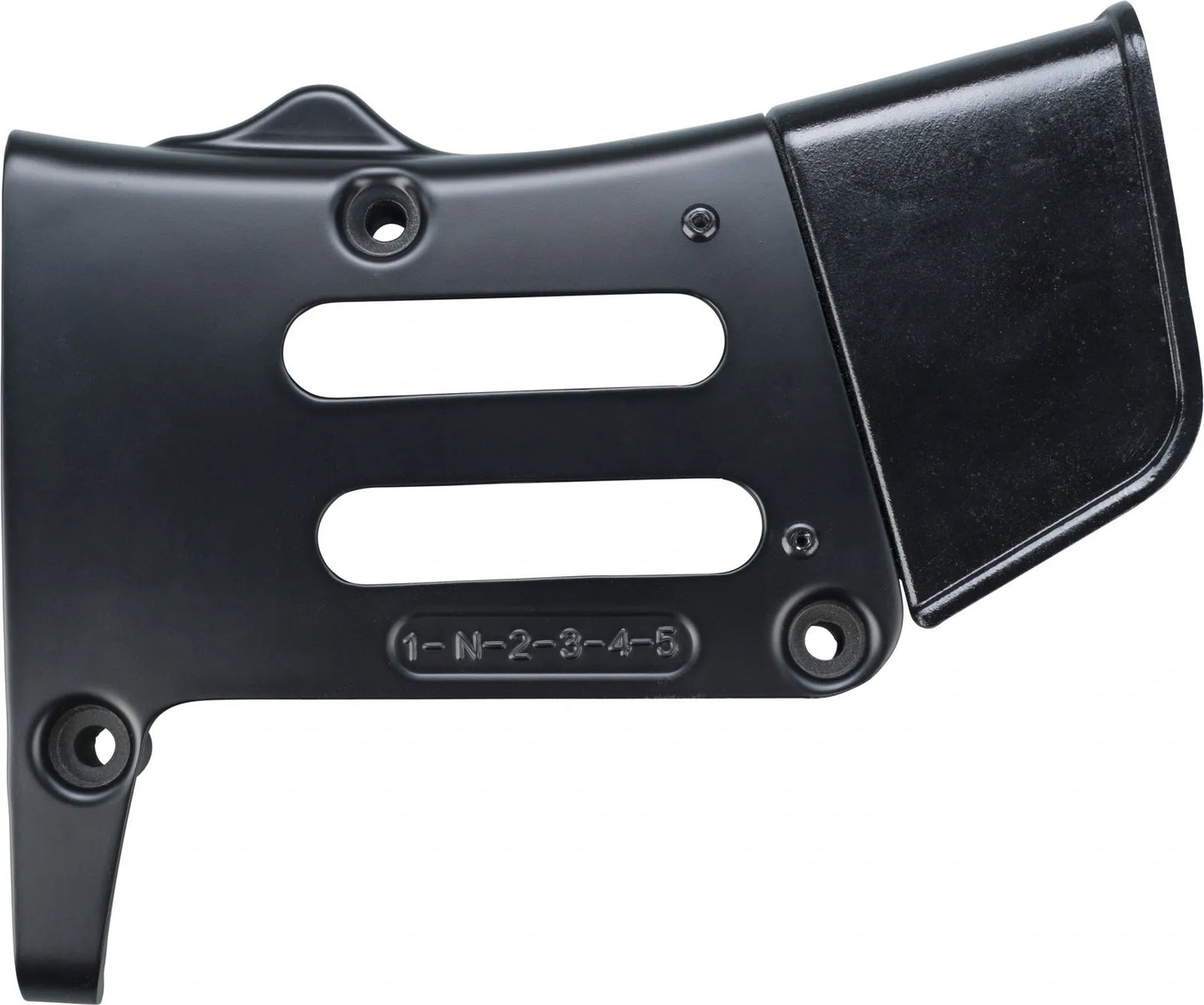 Front Sprocket Cover - Black - with Riveted Mini-Chainguard - XT500