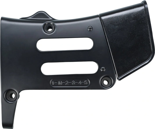 Front Sprocket Cover - Black - with Riveted Mini-Chainguard - XT500