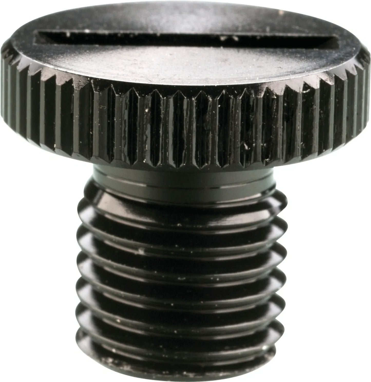 Aluminum Cover/Blank/Cap/Plug for Mirror Mount Threads - Right Side (Left-hand Thread M10 x 1.25), Black - Universal