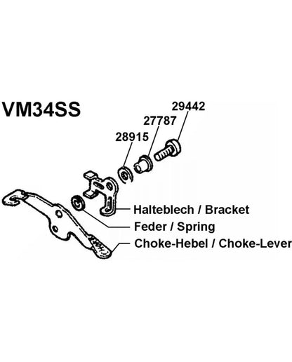 Bushing - for Choke Lever VM34SS - SR500