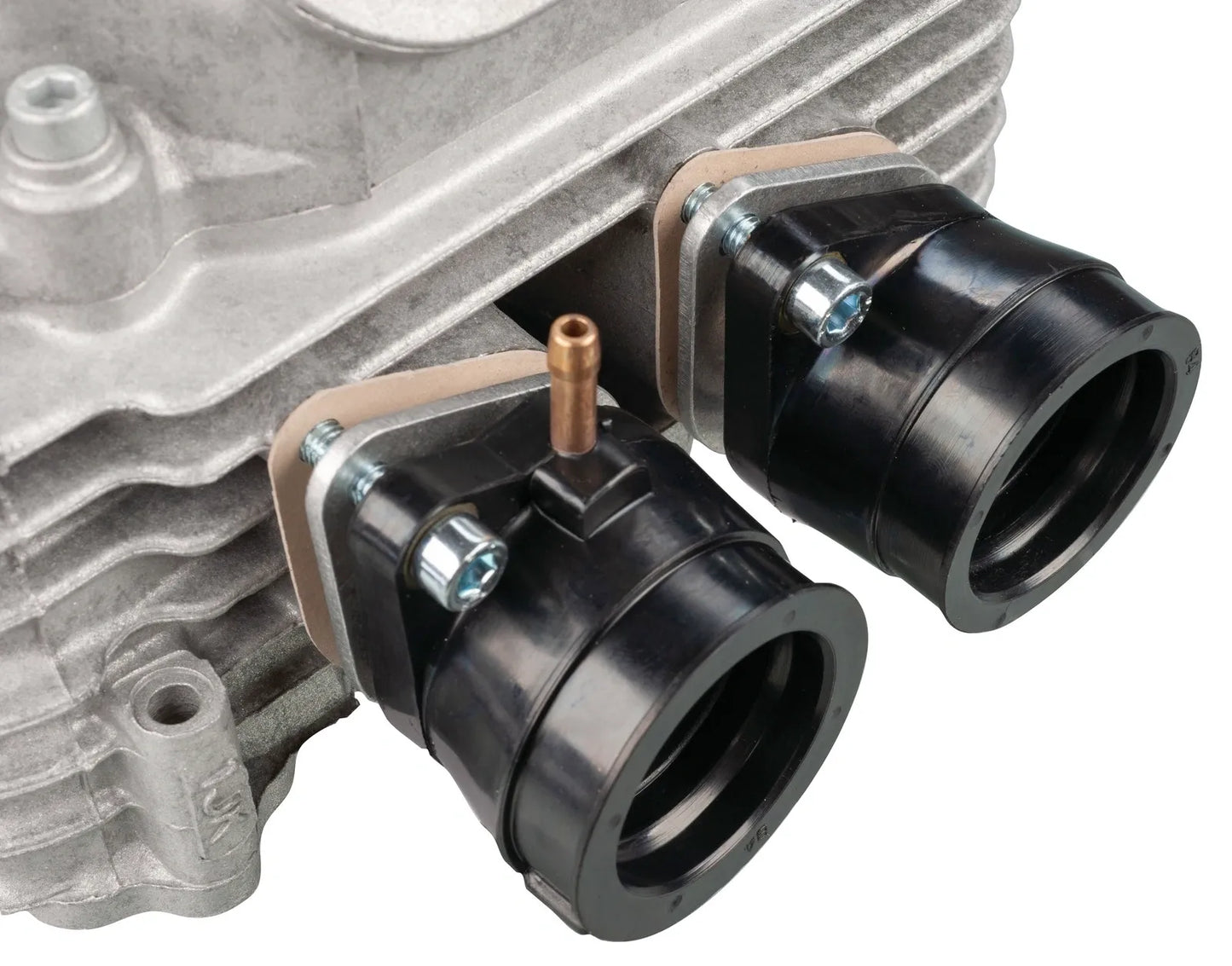 Intake Manifold Spacer - 3mm, Mounting on Cylinder Head (Compensates for the Shrinkage of the Intake Rubber) - XT550 SRX600 TT600/S/E/R/RE XT600/Z