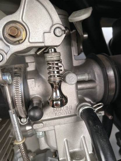 Adjustment Screw - for Carburetor Throttle Slider Stop/Idle - Brass Galvanized - SR500 TT500 XT500