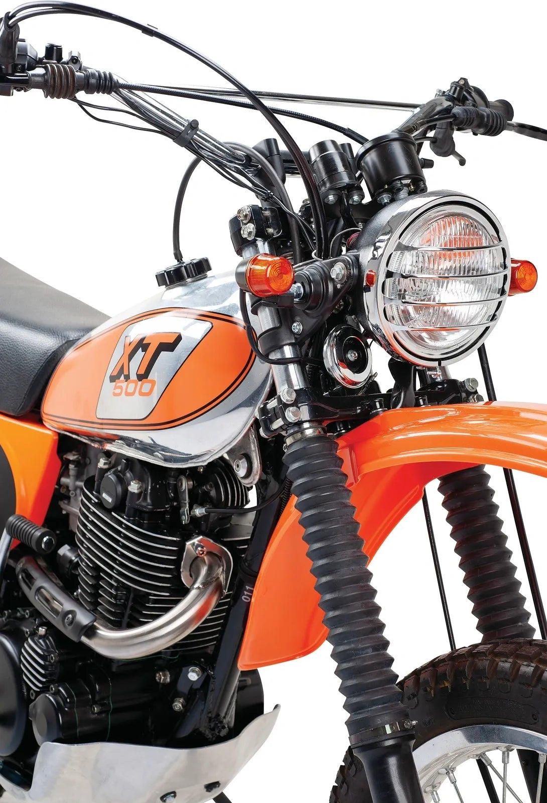 Paris-Dakar Headlight Protector - Chrome - XT500 Universal