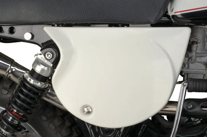 Replica Clean White Side Cover - Right - XT500 '80 and newer, TT500 '79 and newer