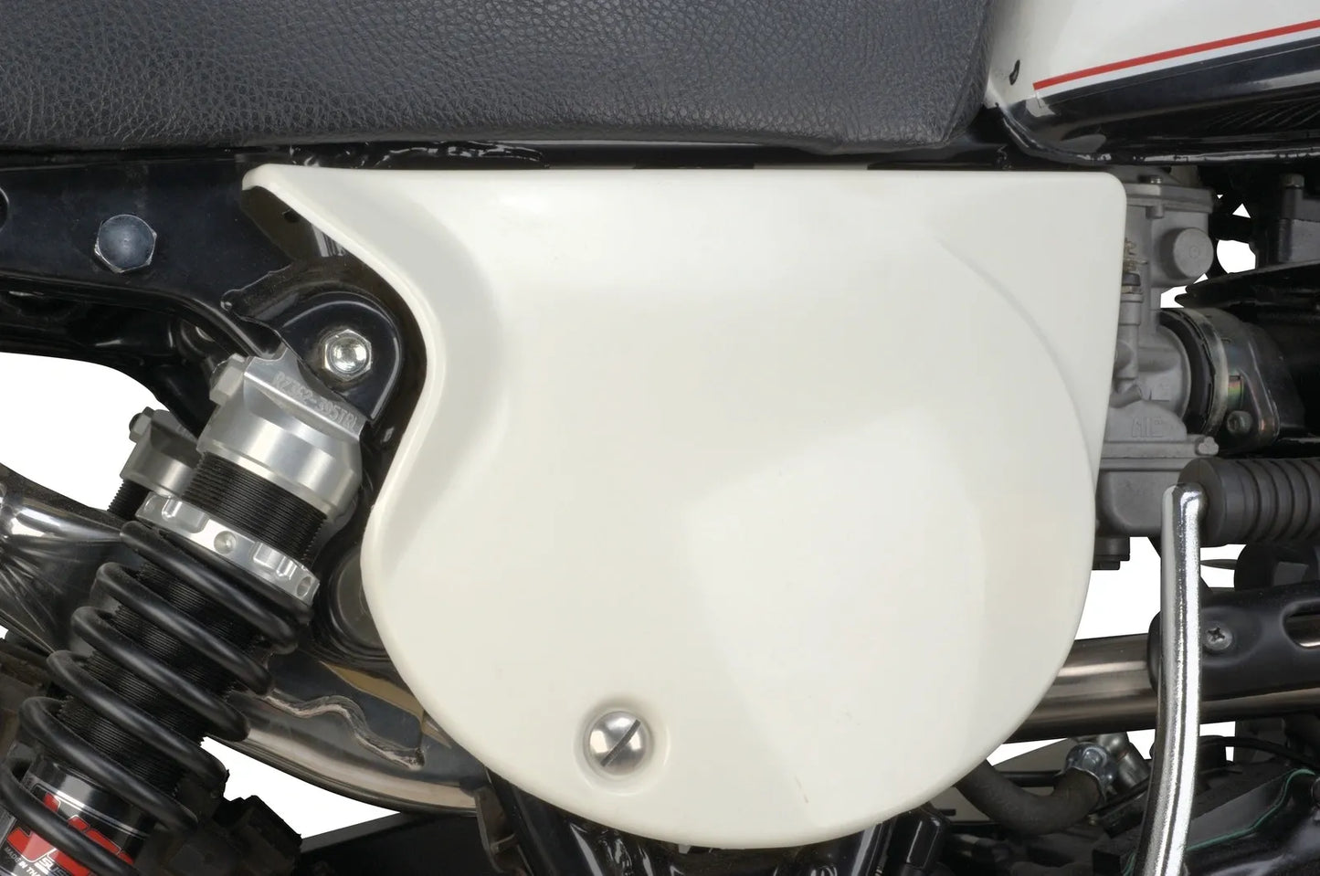 Replica Clean White Side Cover - Right - XT500 '80 and newer, TT500 '79 and newer