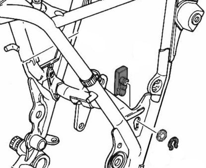 Chain Guard/Frame Protector - XT500 TT500 DT250 DT400