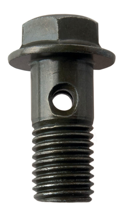 Banjo Bolt/Screw, Hollow - M10x1.25 - for Brake Caliper - Hex Head Size 12mm, Black/Dark-Green Zinc-Plated - WR400F, YZ400F, SR500, XT600