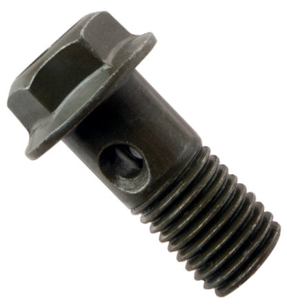Banjo Bolt/Screw, Hollow - M10x1.25 - for Brake Caliper - Hex Head Size 12mm, Black/Dark-Green Zinc-Plated - WR400F, YZ400F, SR500, XT600
