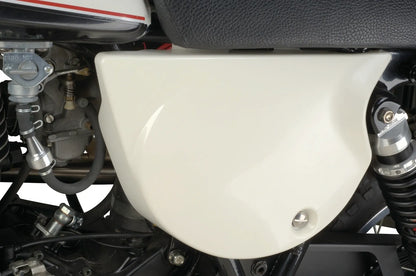 Replica Clean White Side Cover - Left - XT500 '80 and newer, TT500 '79 and newer