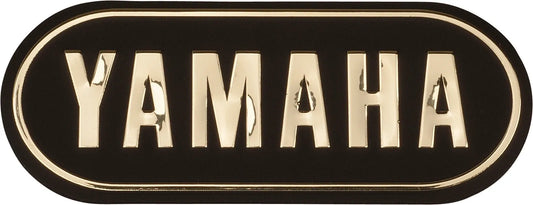 3D-Emblem - YAMAHA, Gold, (approx. 92 x 36 mm) - SR400 SR500 XS650 Universal