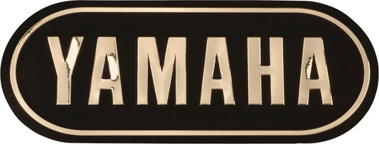 3D-Emblem - YAMAHA, Gold, (approx. 132 x 52 mm) - SR400 SR500 XS650 Universal