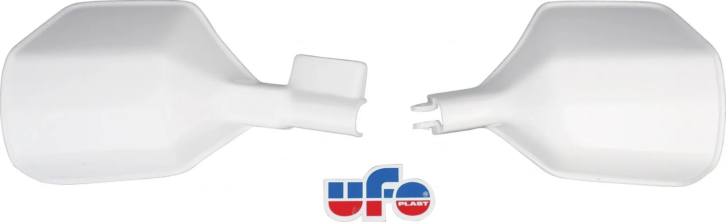 Vintage Hand Guards - for Disc Brake - White, 1 Pair LH/RH - XT500 XT600 XT550 XT250 XTZ TT500 TT600 XT350 Universal