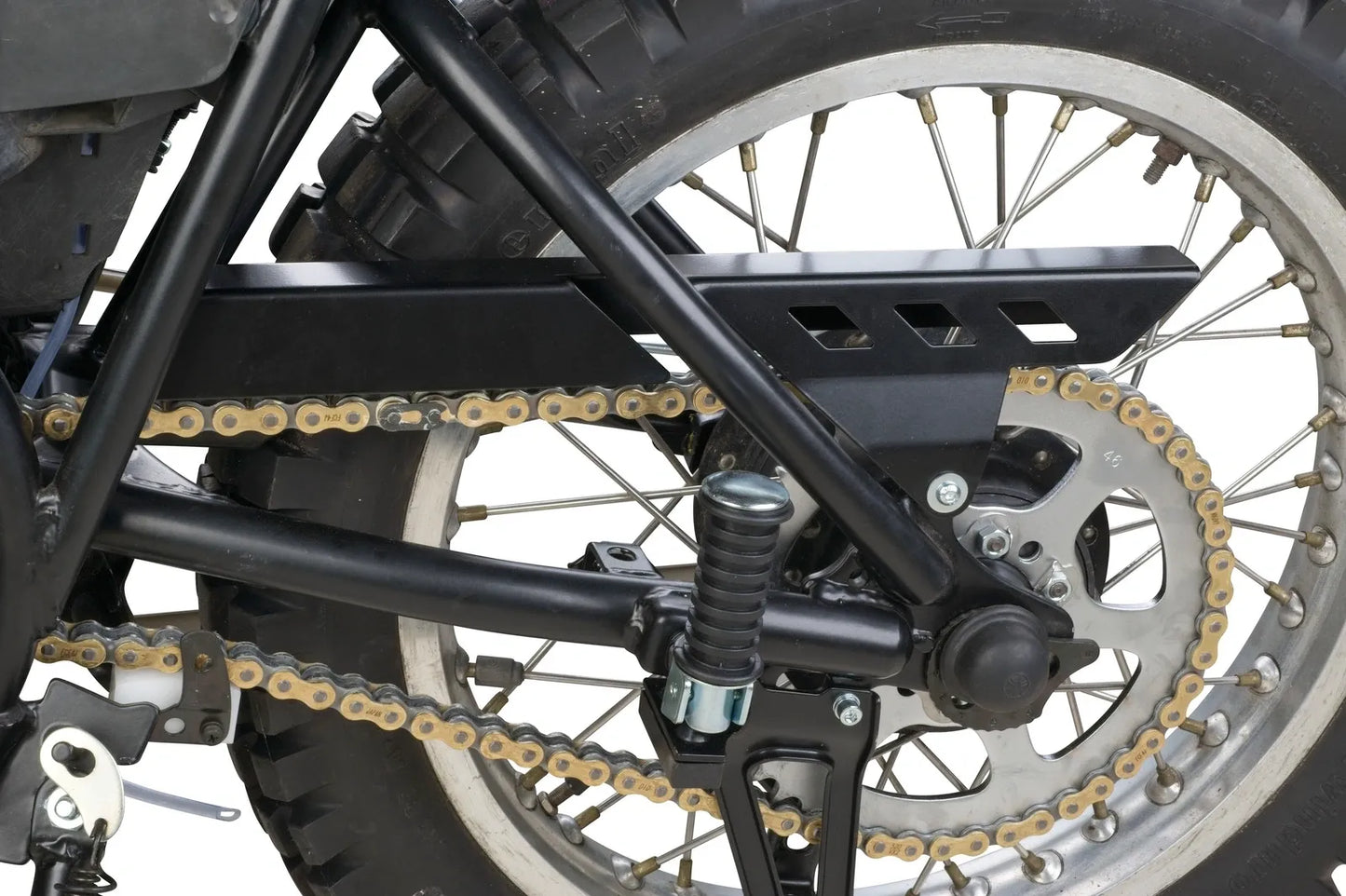 KEDO Classic Chain Guard - Black coated Aluminum - XT250