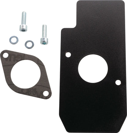 Carburetor Heat Protection Plate Set - Black Coated Aluminum - XT500 TT500 SR500