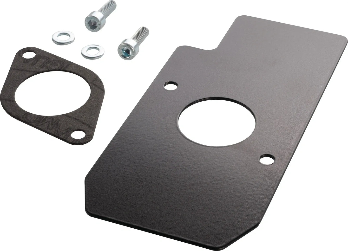 Carburetor Heat Protection Plate Set - Black Coated Aluminum - XT500 TT500 SR500