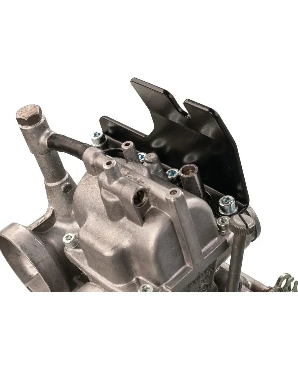 Carburetor Bar/Heat Barrier/Heat Protection Plate - Black Coated Aluminum - XT550 XT600 TT600 SRX600 XTZ660 SZR660
