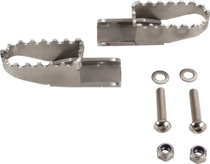 KEDO HD Stainless Steel Toothed Foot Pegs, 1 Pair - SR500