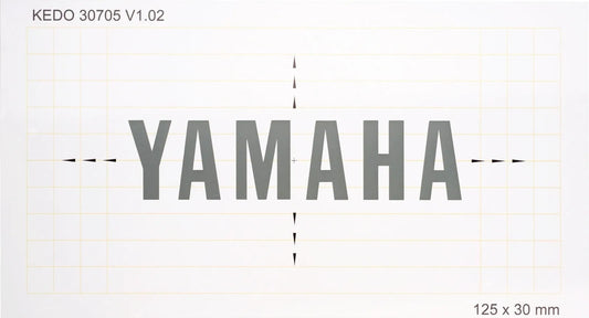 Stencil 12.5 x 3 cm 'YAMAHA' Logo - Seat Cover XT500 TT500