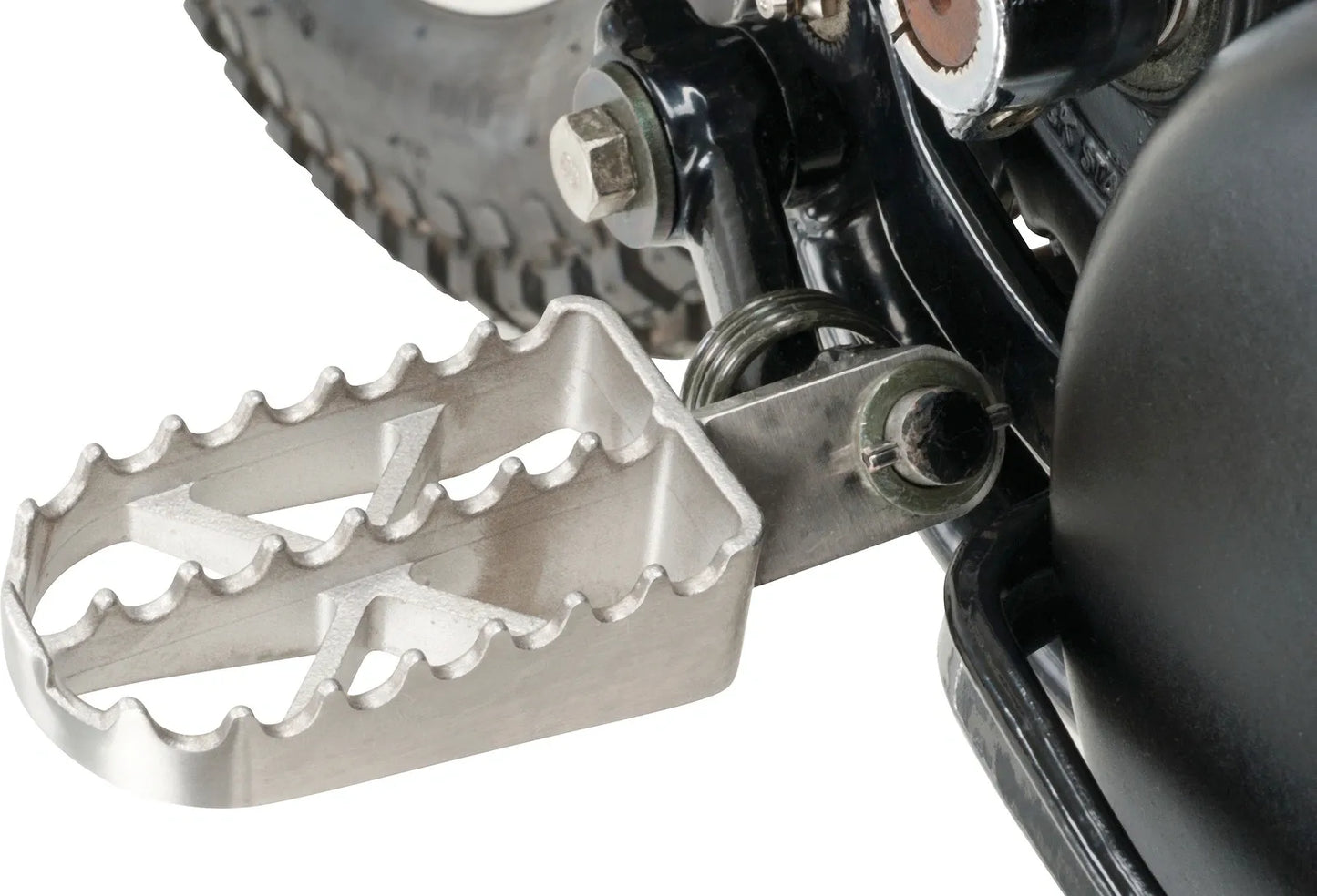 Stainless Wide Platform Footpegs - XT500 TT500