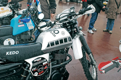 Aluminum Handlebar - 'Enduro' - High type - Silver -XT500 XT600/Z MT03 XTZ660 XT660R/X XTZ750 TDM850 TDM900 Universal