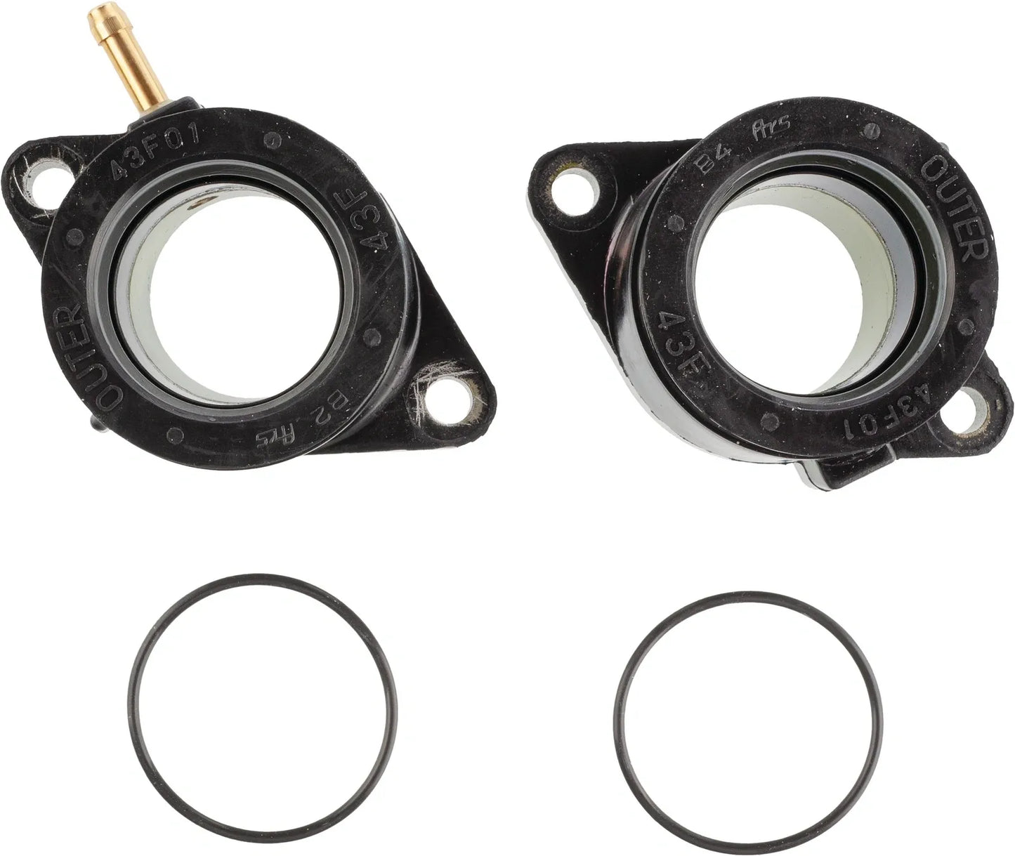 Intake Manifold Set, Left + Right (includes O-Rings) - Unrestricted Version - TT600 XT600 XT600Z'85 4-Valve XT500L