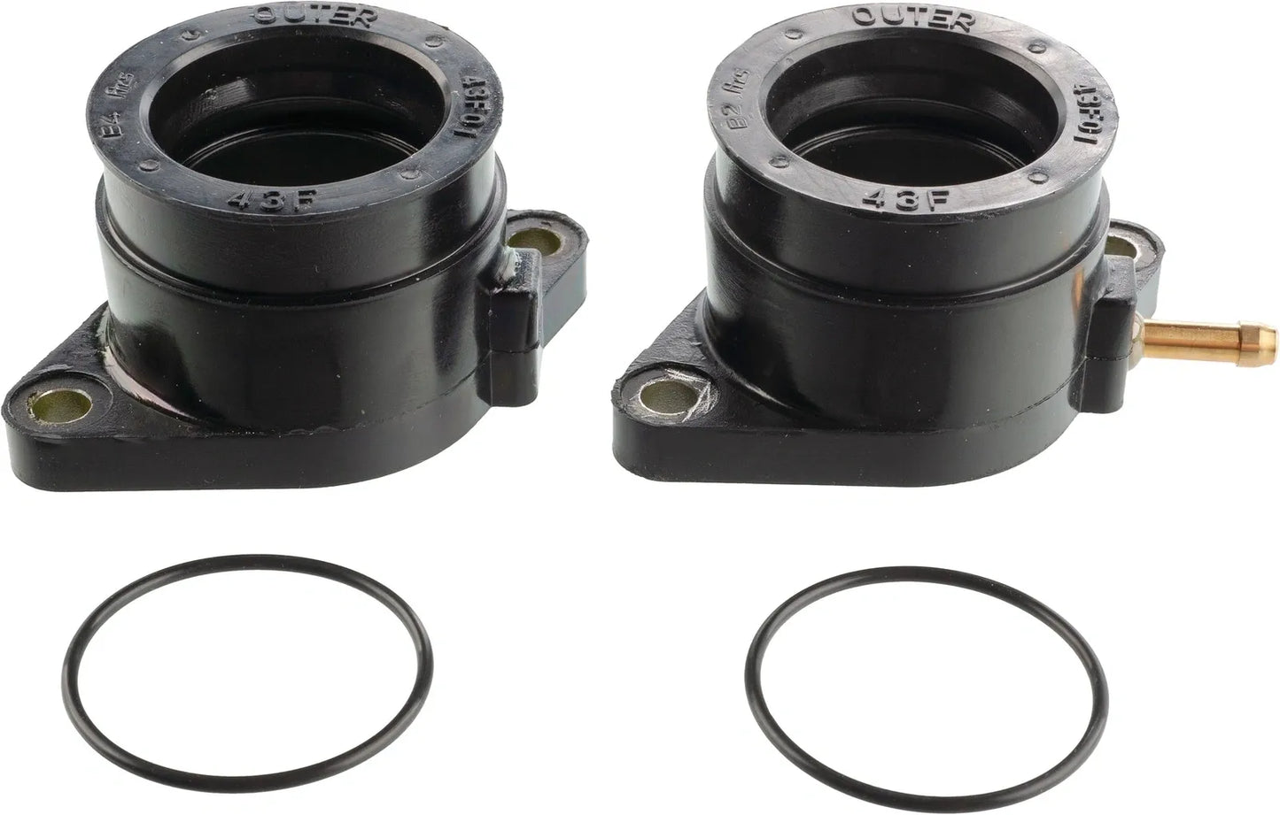 Intake Manifold Set, Left + Right (includes O-Rings) - Unrestricted Version - TT600 XT600 XT600Z'85 4-Valve XT500L