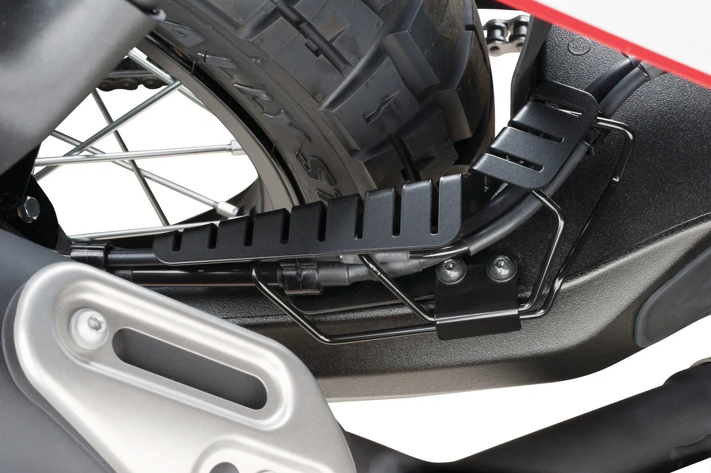 KEDO Rear Brake Line/ABS Sensor Wiring - Protector/Cover - Stainless Steel Black Coated - T700 Ténéré700 (XTZ690)