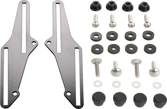 Windscreen Adapter - 'High & Low' - OEM Windscreen Adjustment - Stainless Steel Black Coated - T700 Ténéré700 (XTZ690)
