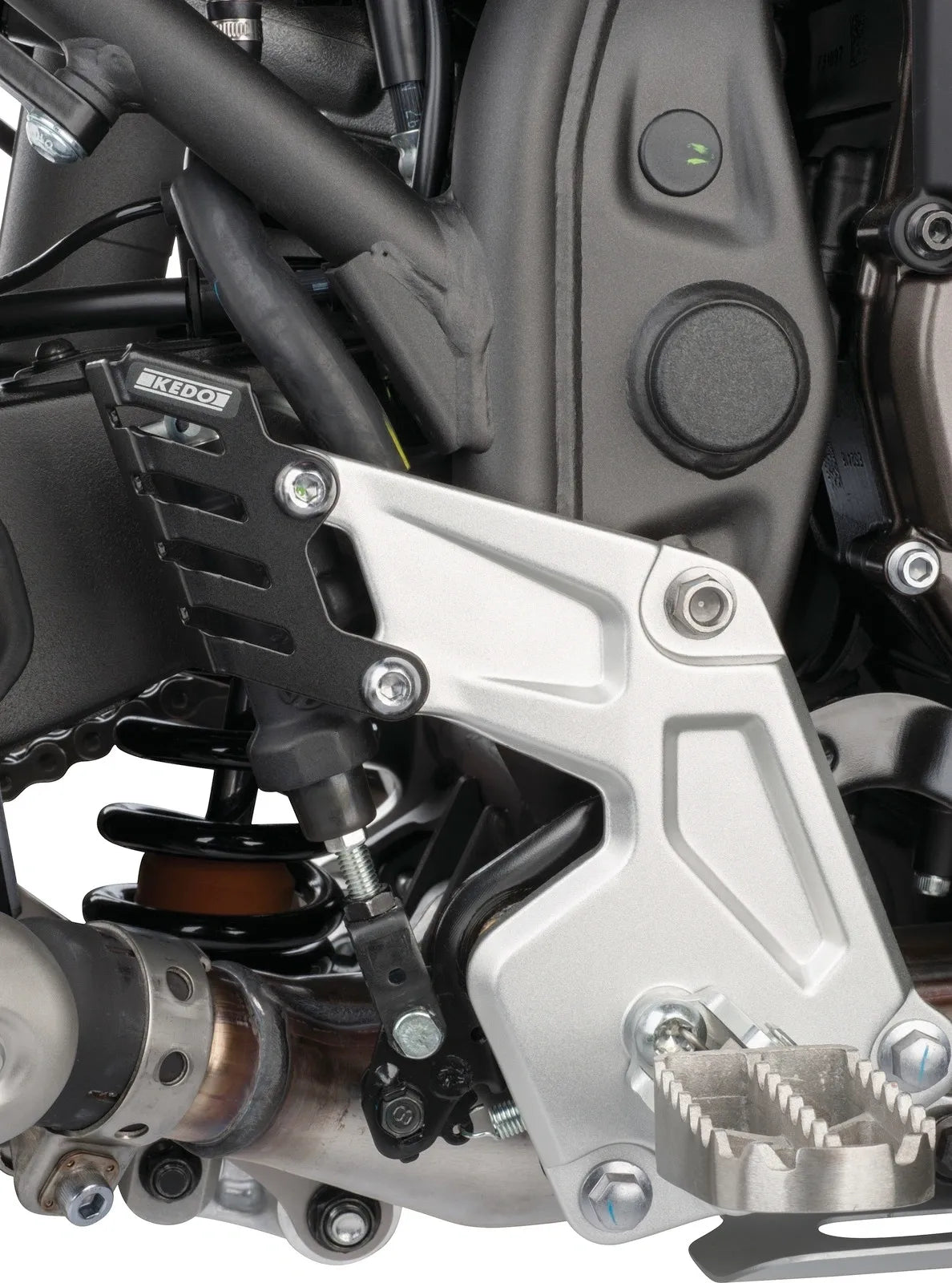 KEDO Rear Brake Master Cylinder - Protector/Cover - 'Short' - Stainless Steel Black Coated - T700 Ténéré700 (XTZ690)