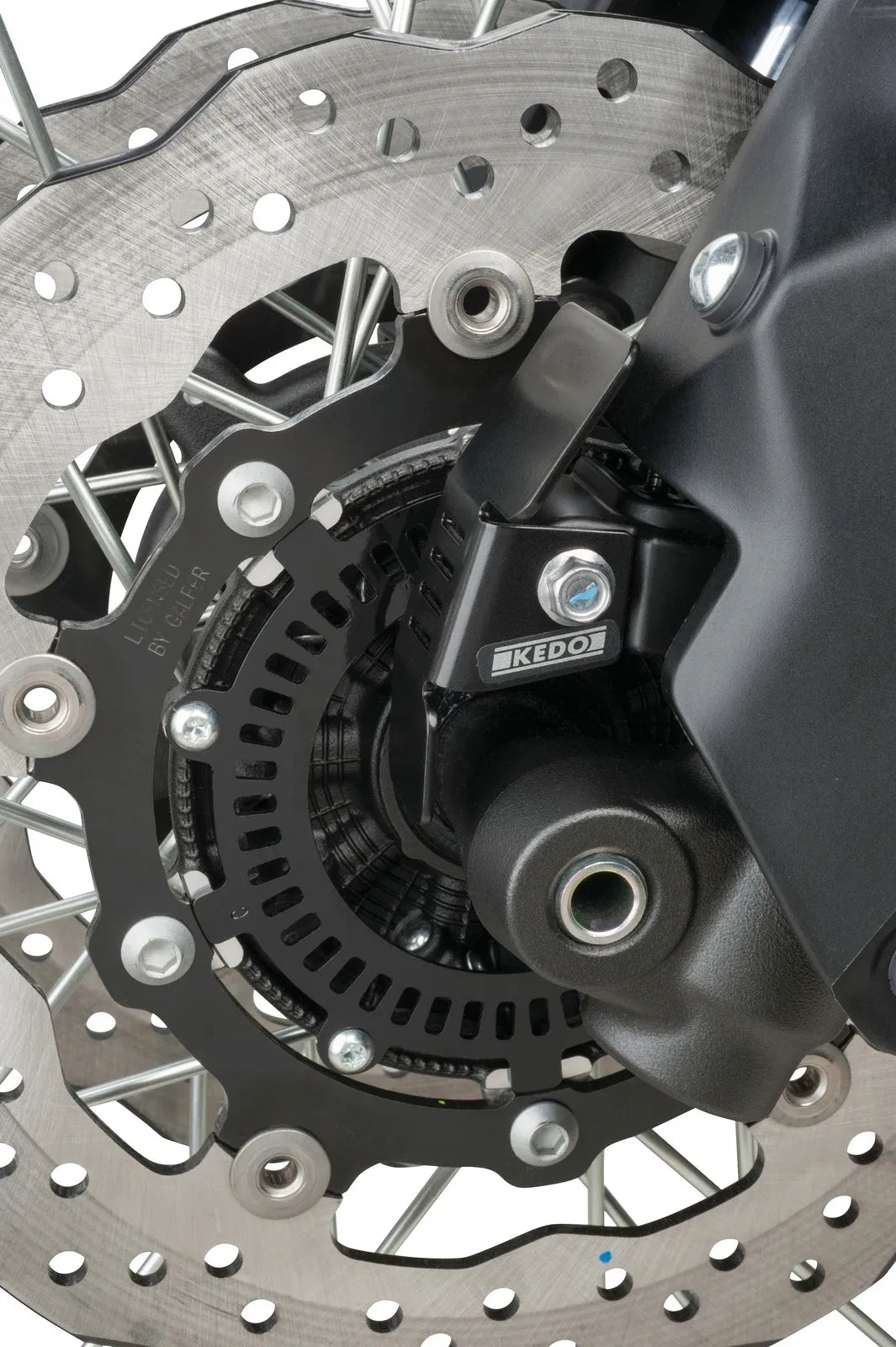 KEDO Front ABS Sensor - Protector/Cover - Stainless Steel Black Coated - T700 Ténéré700 (XTZ690)