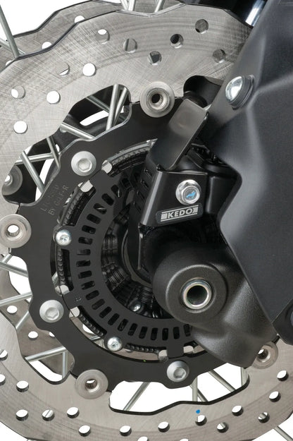 KEDO Front ABS Sensor - Protector/Cover - Stainless Steel Black Coated - T700 Ténéré700 (XTZ690)