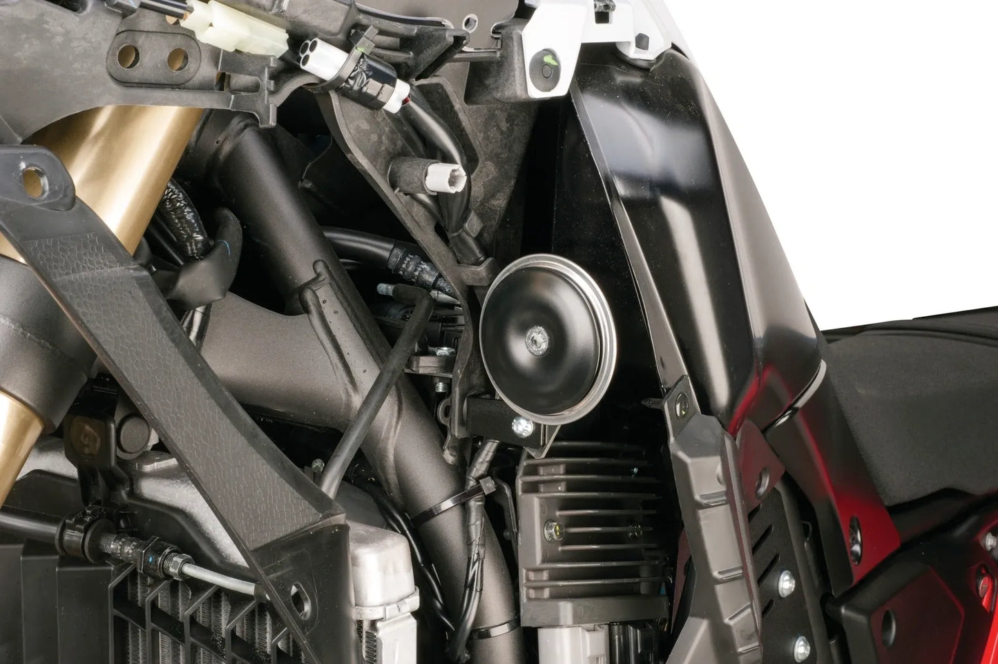 Horn Bracket - Black Stainless Steel -Ténéré 700 T700