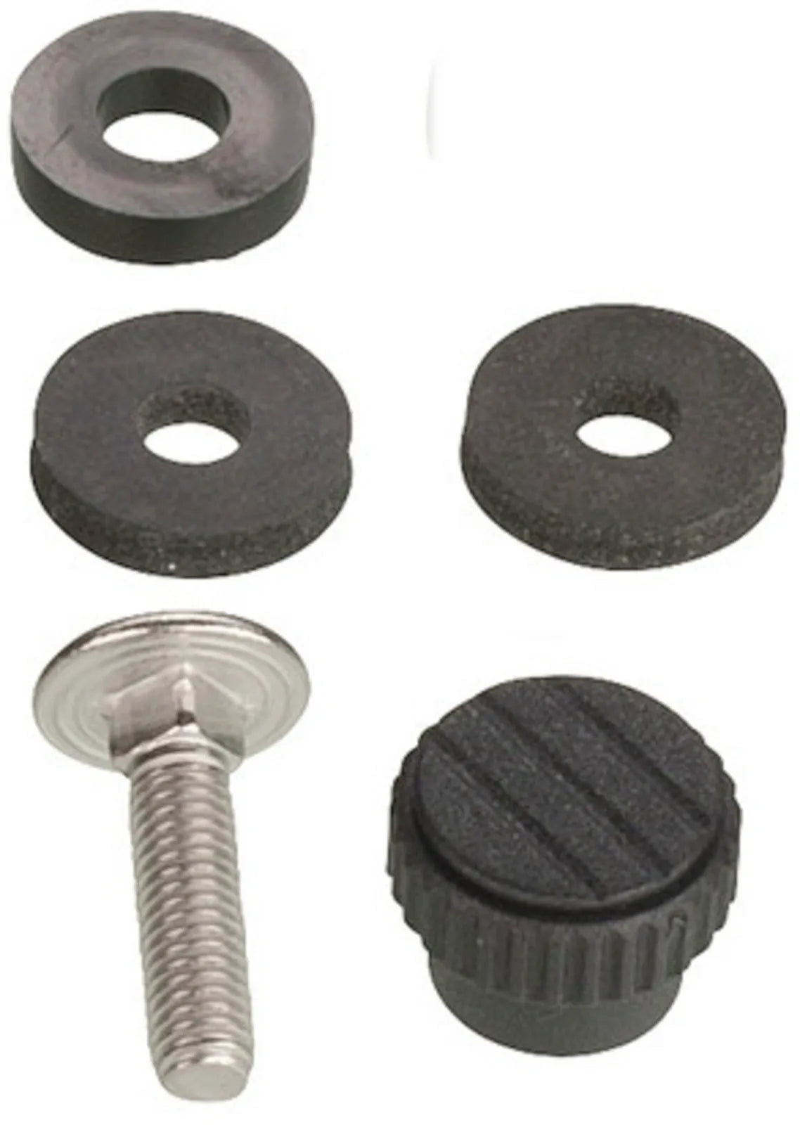 Windscreen Adapter - Small Parts Set - 'High & Low' - OEM Windscreen Adjustment - Stainless Steel Black Coated - T700 Ténéré700 (XTZ690)