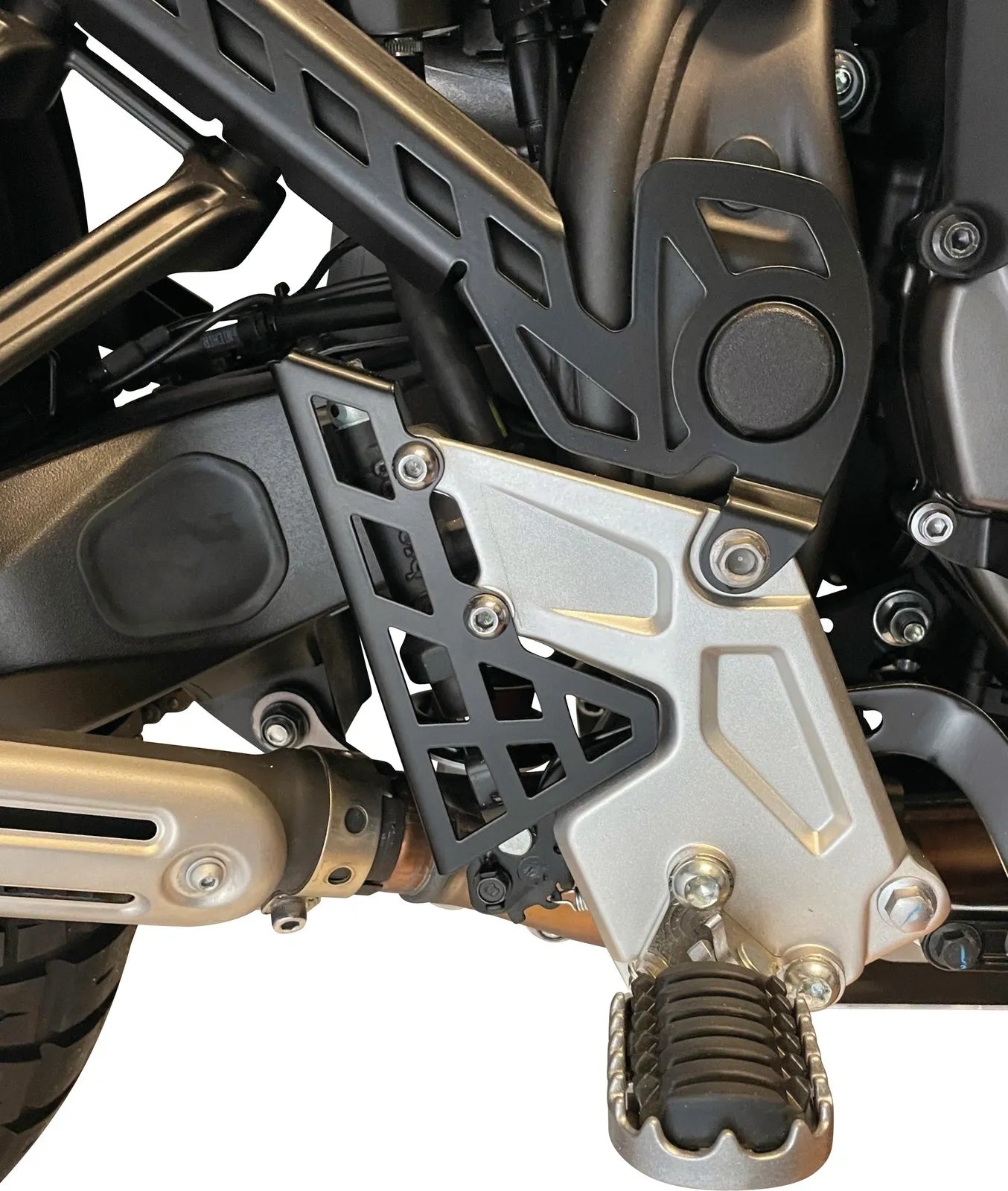 KEDO Rear Brake Master Cylinder - Protector/Cover - 'HD' - Stainless Steel Black Coated - T700 Ténéré700 (XTZ690)