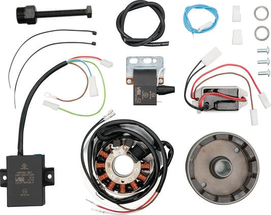 12V Conversion PowerDynamo Generator Complete Kit, NEW version with 1.45kg rotor - XT500 TT500 SR500