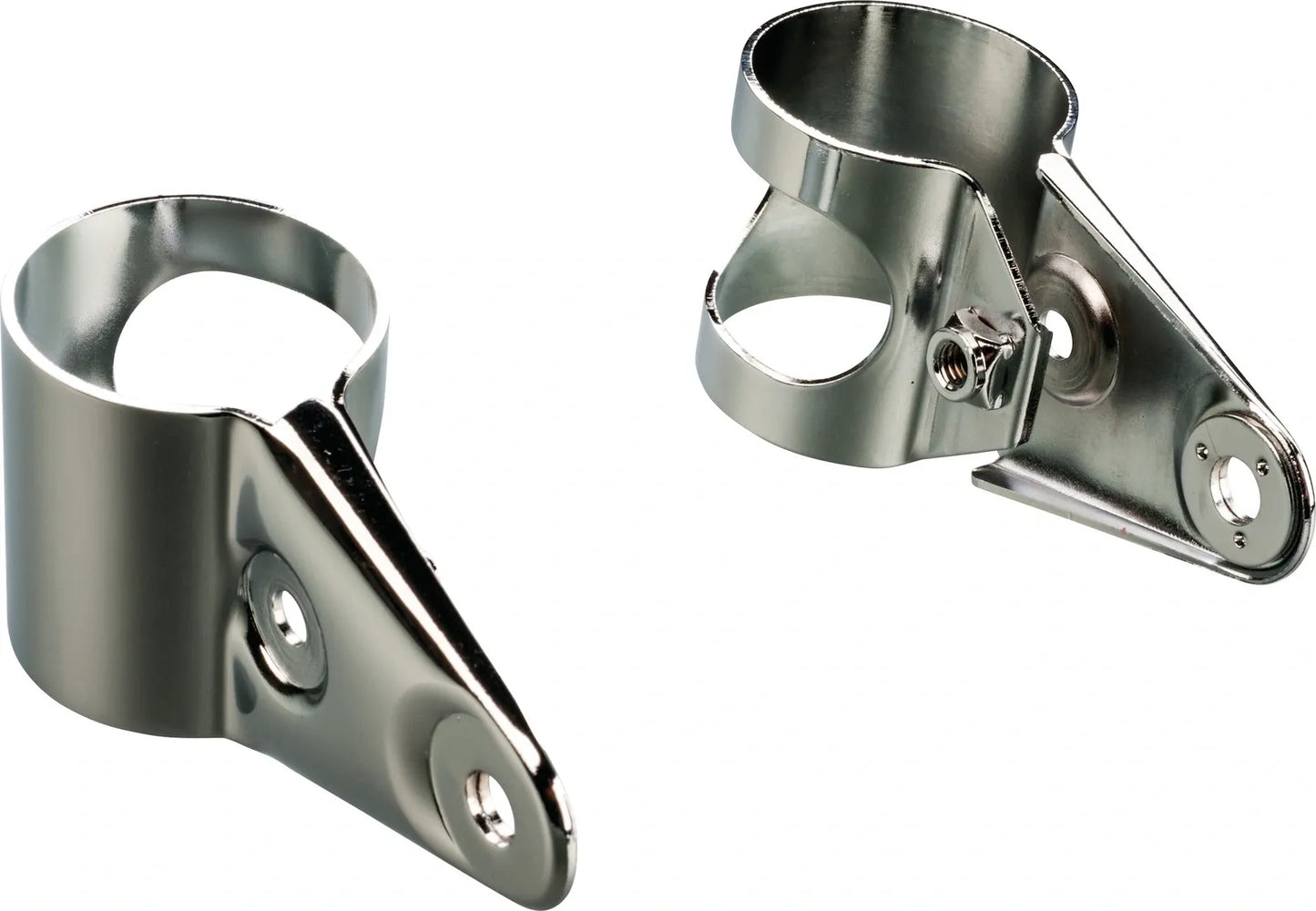 Replica Headlight Bracket - without Rubber Dampers, 1 pair, Chromed - TT500