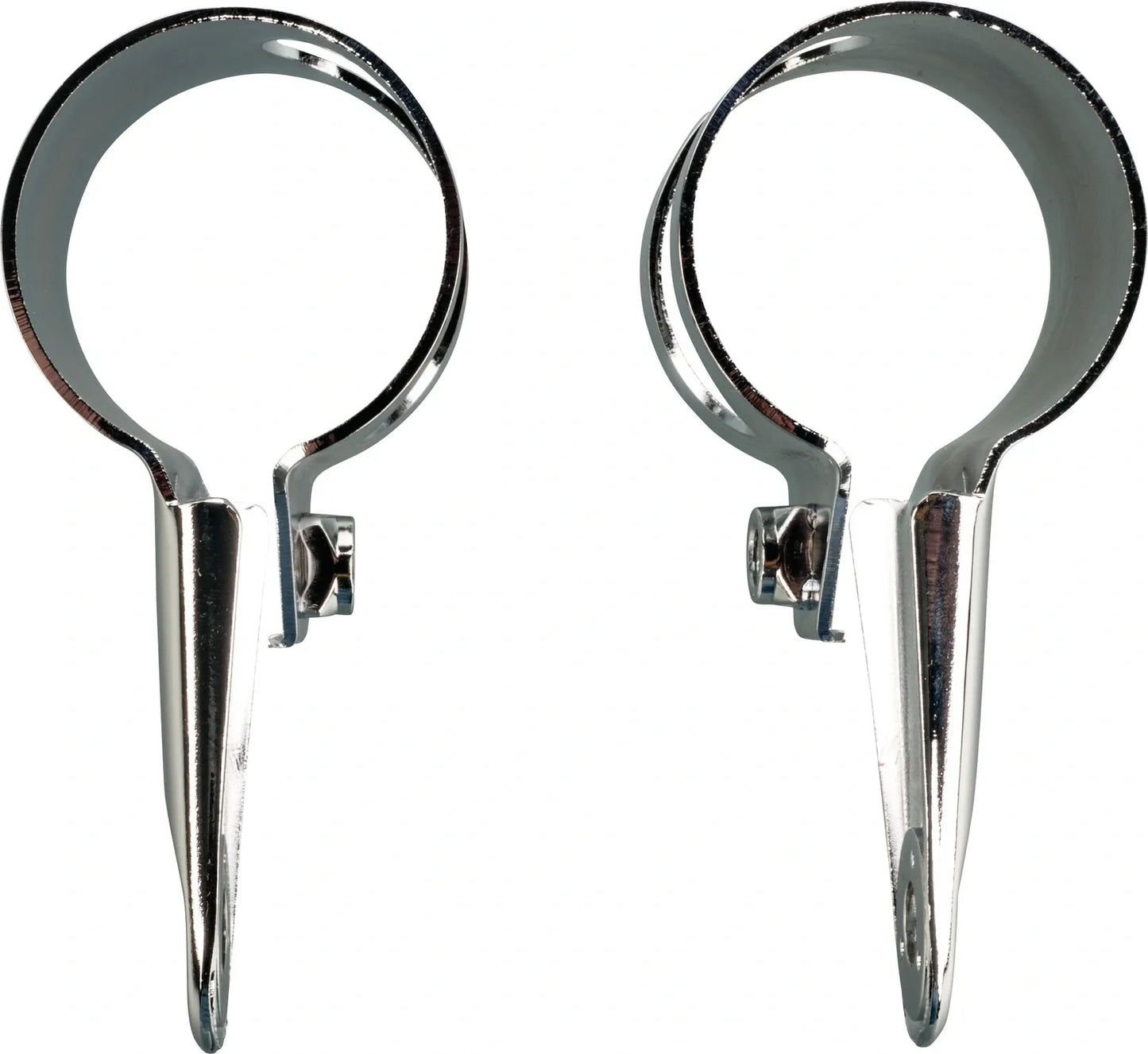 Replica Headlight Bracket - without Rubber Dampers, 1 pair, Chromed - TT500
