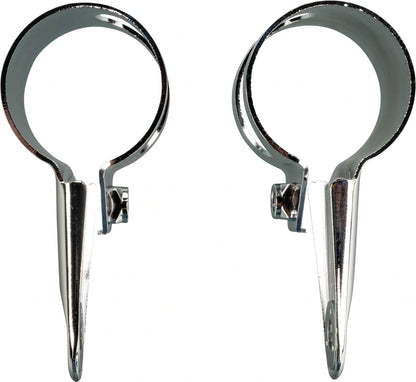 Replica Headlight Bracket - without Rubber Dampers, 1 pair, Chromed - TT500