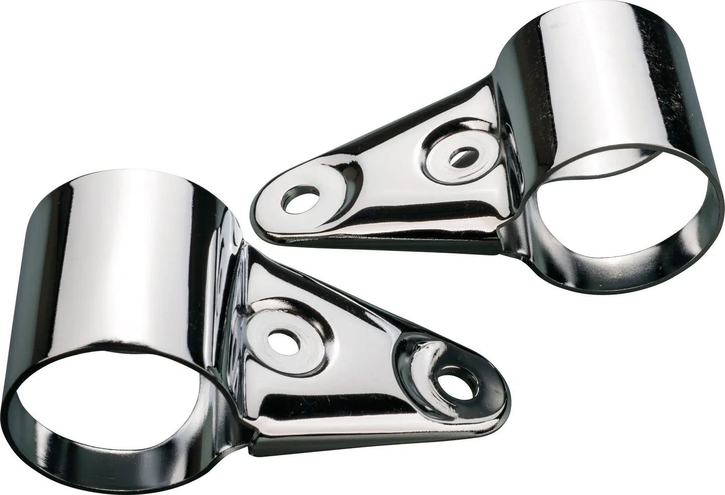 Replica Headlight Bracket - without Rubber Dampers, 1 pair, Chromed - TT500