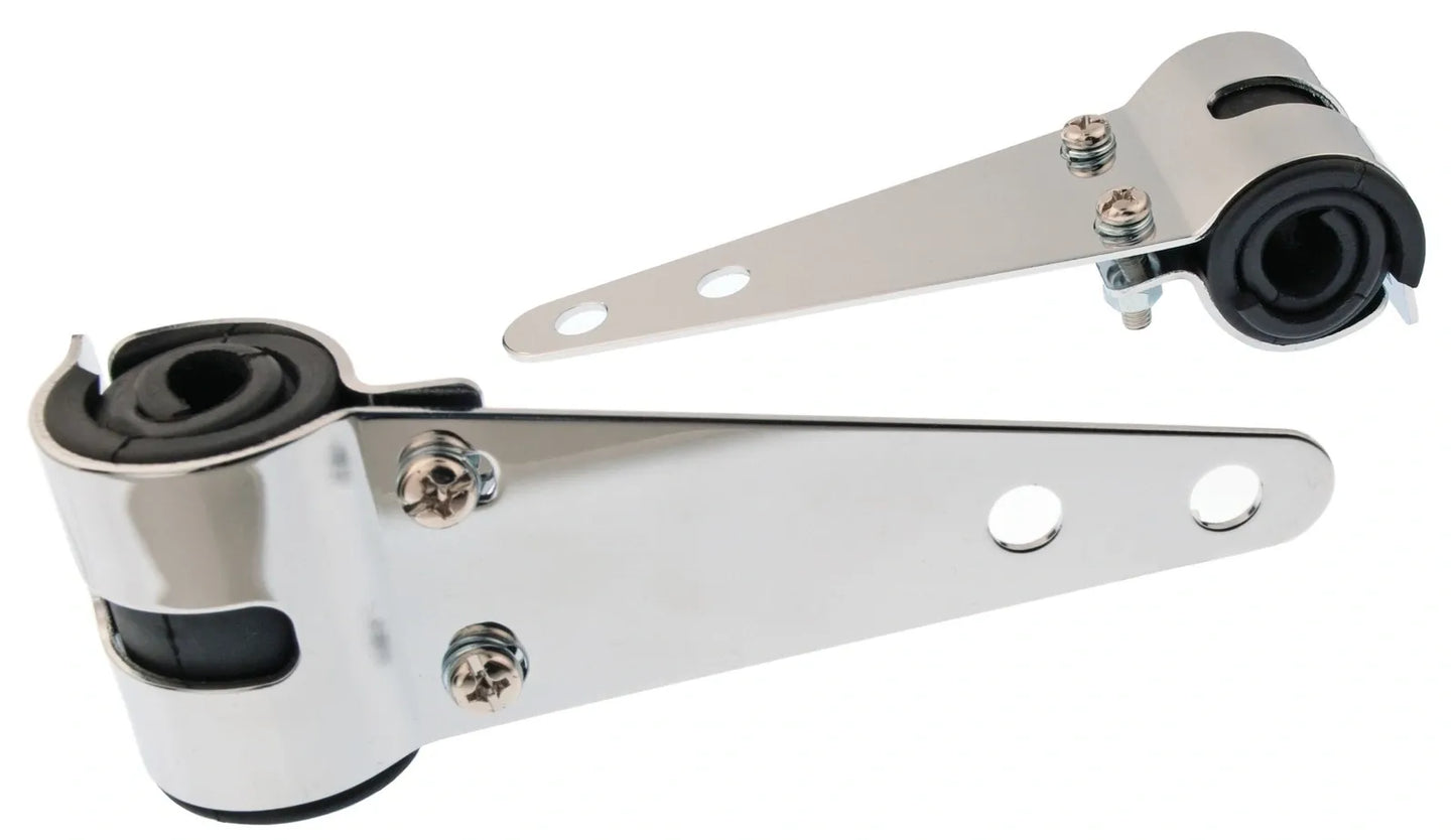 Headlamp Bracket Set - Chrome Plated - XT500 TT500 SR500