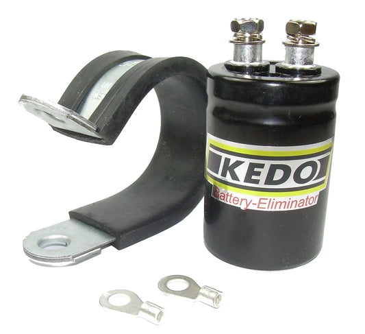 KEDO 12V Battery Eliminator - Capacitor - XT500 | Universal Application