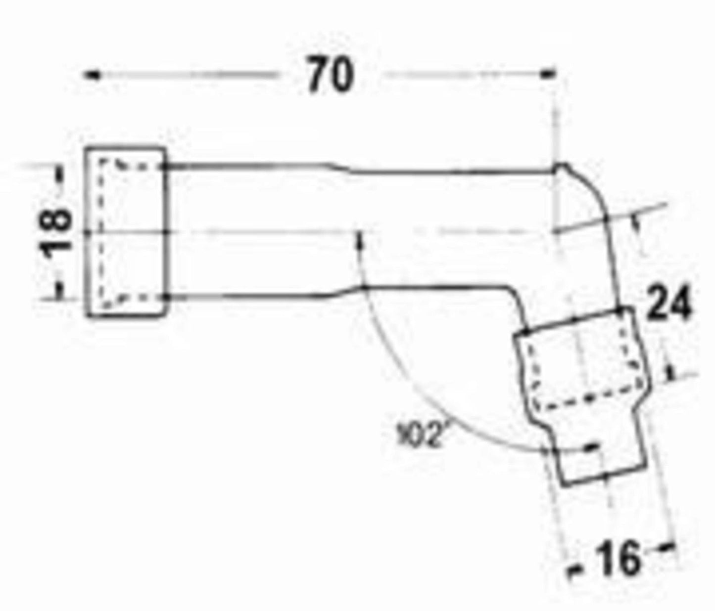 NGK Spark Plug Boot/Resistor Cover - XD05F - XT350 XT550 TT600/S/E/R/RE XT600/Z/E/K MT03 XT660R/X'04- XT660Z'08- Universal