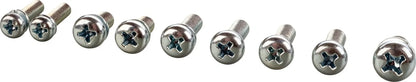 Replica Carburetor Screw Set - Galvanized Phillips Head Screws - Japanese Head Diameter with PH Drive - Mikuni VM32 Carburetor - XT500 TT500