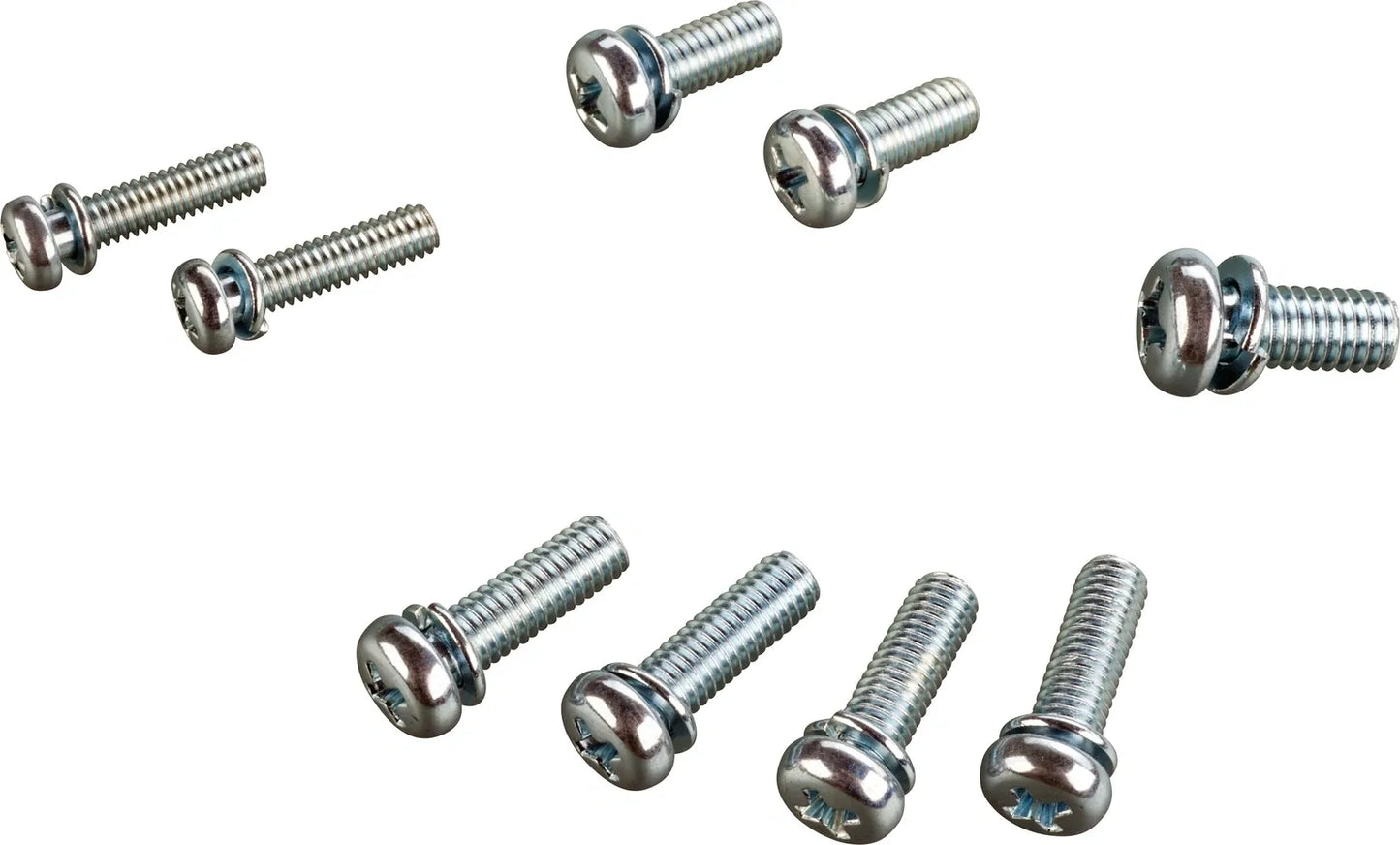 Replica Carburetor Screw Set - Galvanized Phillips Head Screws - Japanese Head Diameter with PH Drive - Mikuni VM32 Carburetor - XT500 TT500