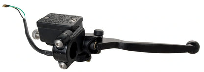 Front Brake Master Cylinder Assembly - 13mm - with Black Aluminum Lever/Brake Light Switch - Stainless Steel Banjo - SR500 XT600