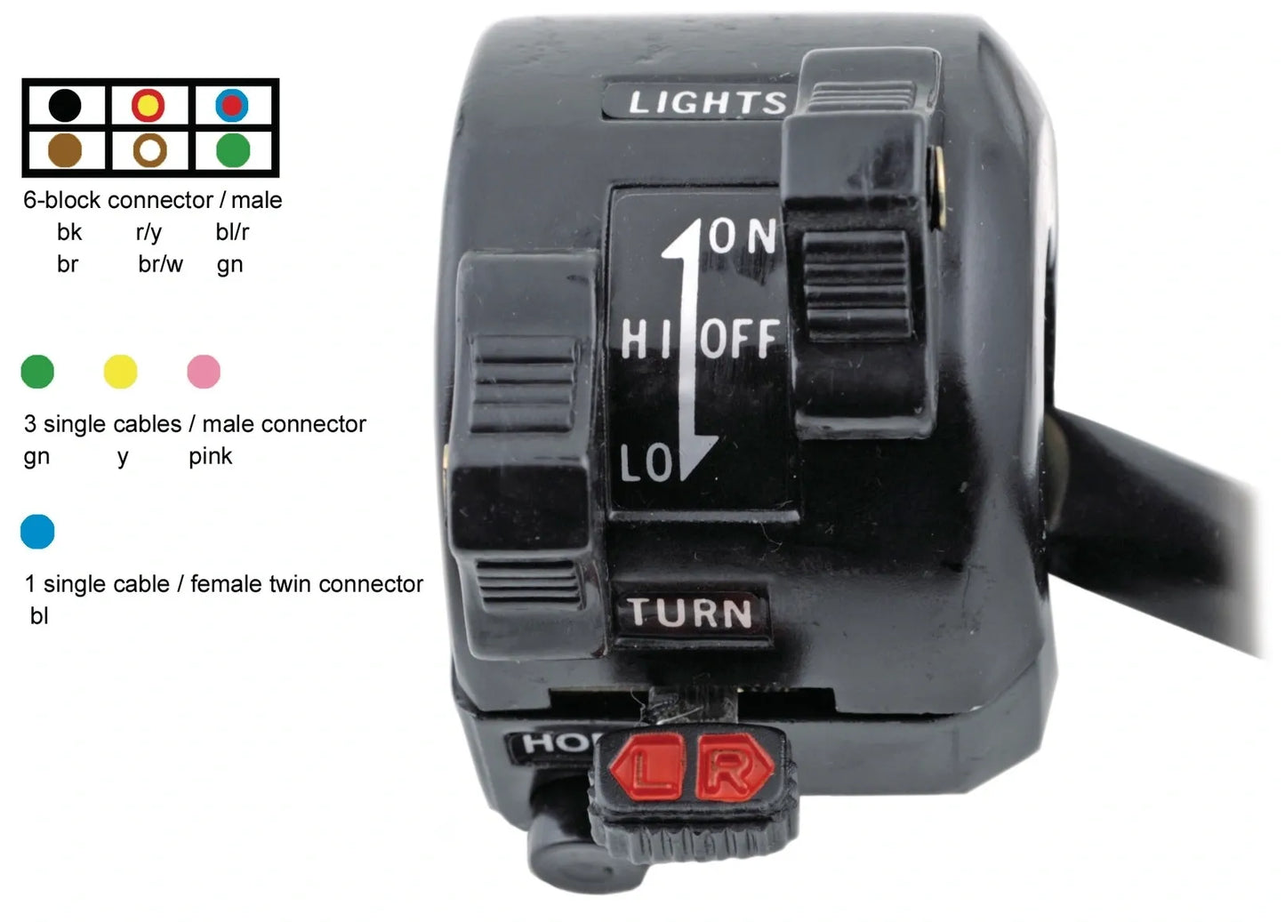 Replica LH Handlebar Switch - XT500 '79 - '85 Universal