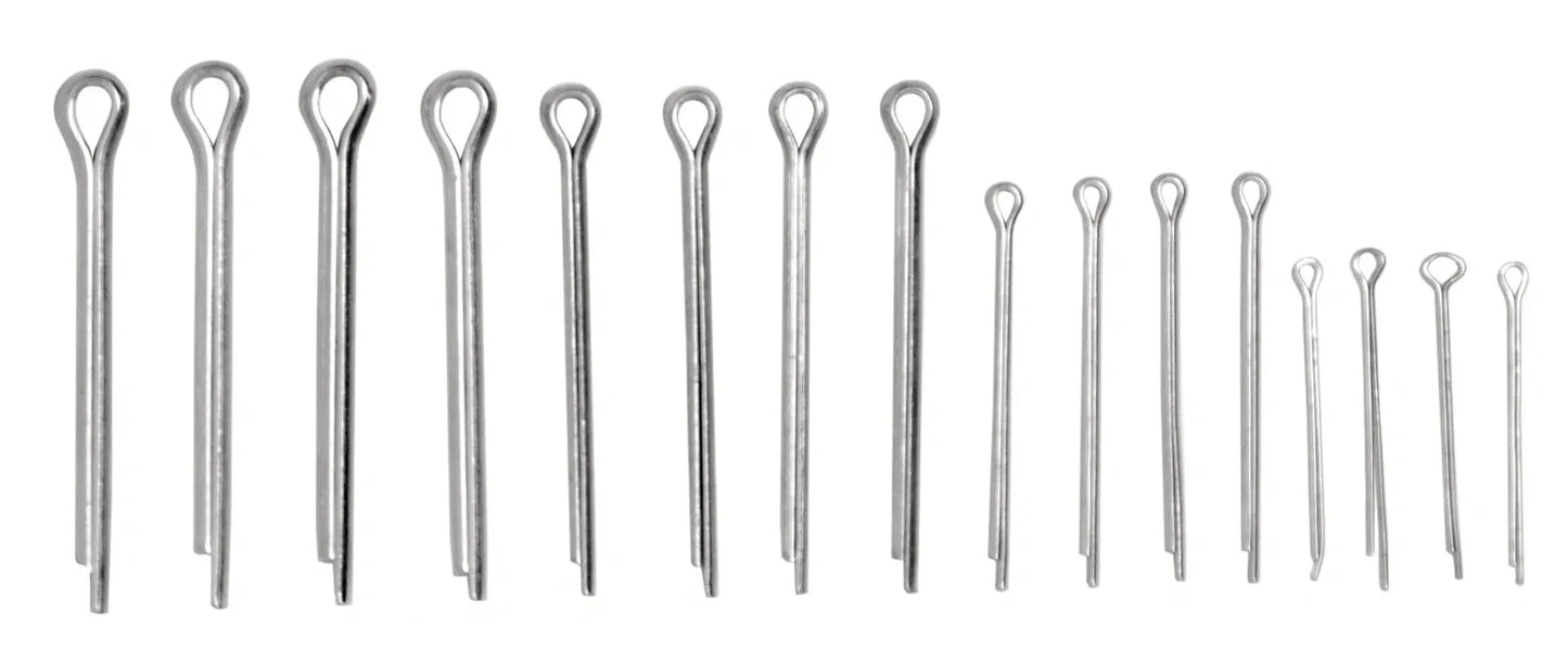Zinc Plated - Cotter/Split Pin Set - Front/Rear Axle - XT500, TT500, SR500, XT250, XT350, XT550, XT600, XTZ, Universal