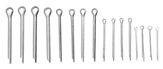 Zinc Plated - Cotter/Split Pin Set - Front/Rear Axle - XT500, TT500, SR500, XT250, XT350, XT550, XT600, XTZ, Universal